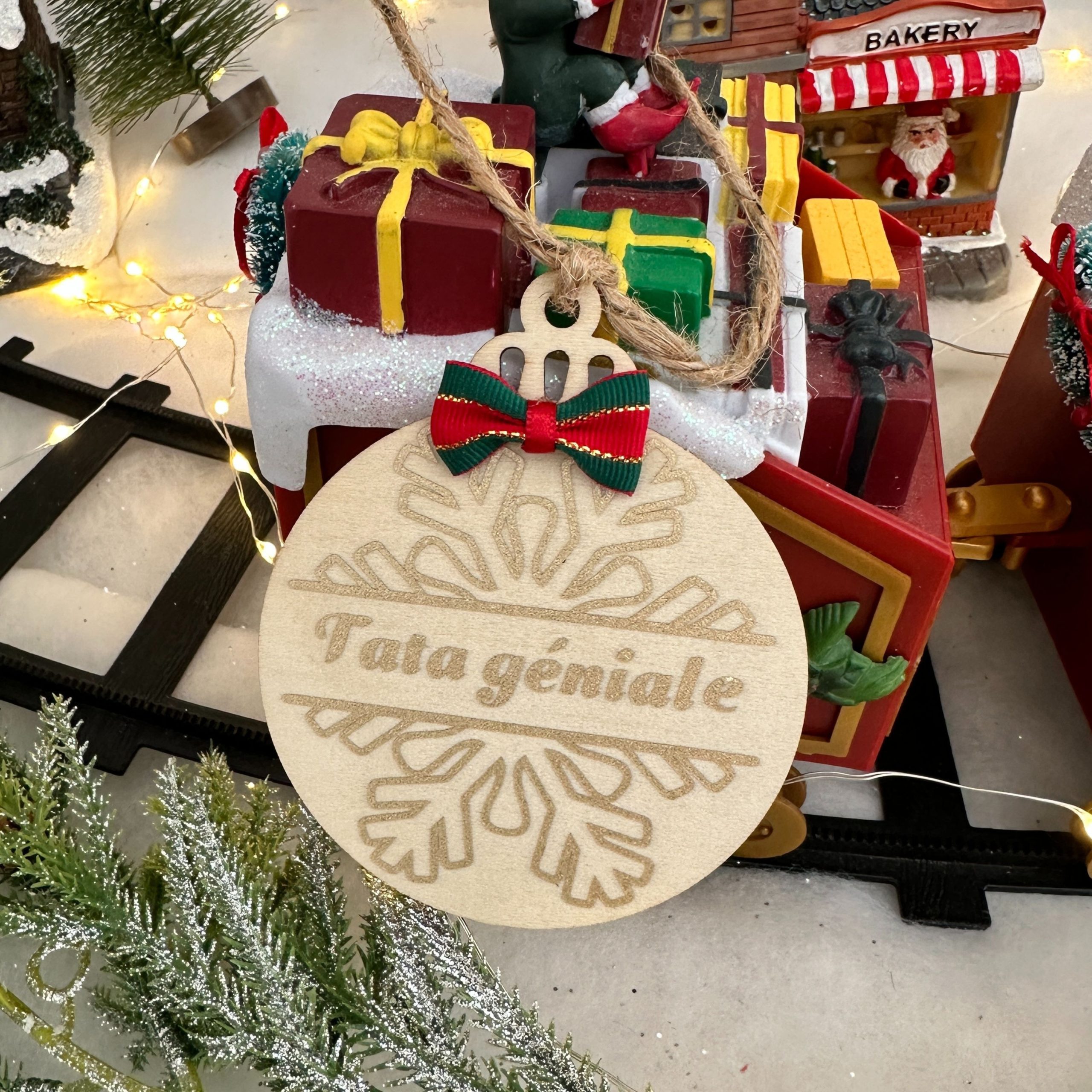 Ornement de Noël en bois – Image 11