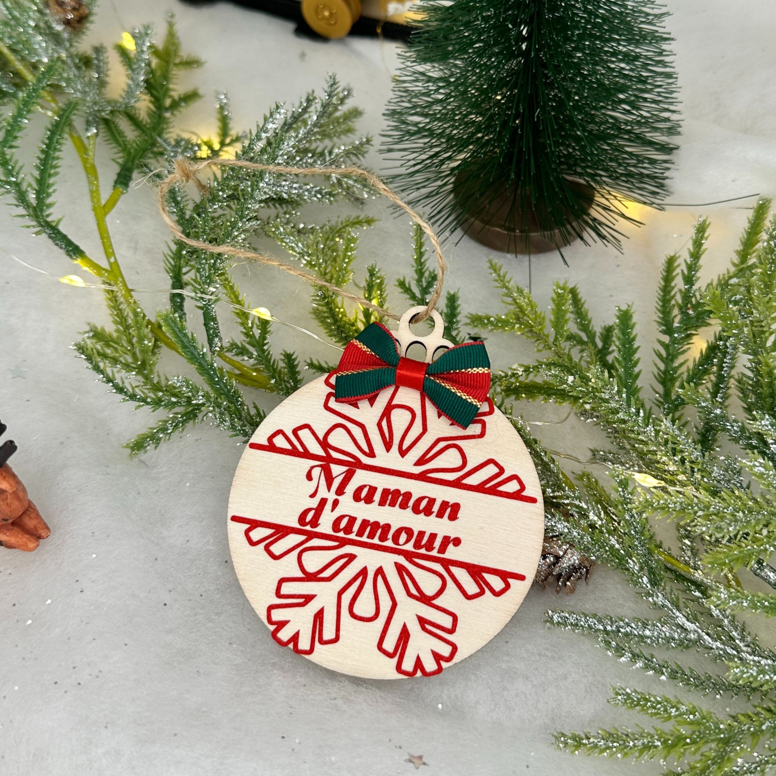 Ornement de Noël en bois – Image 4