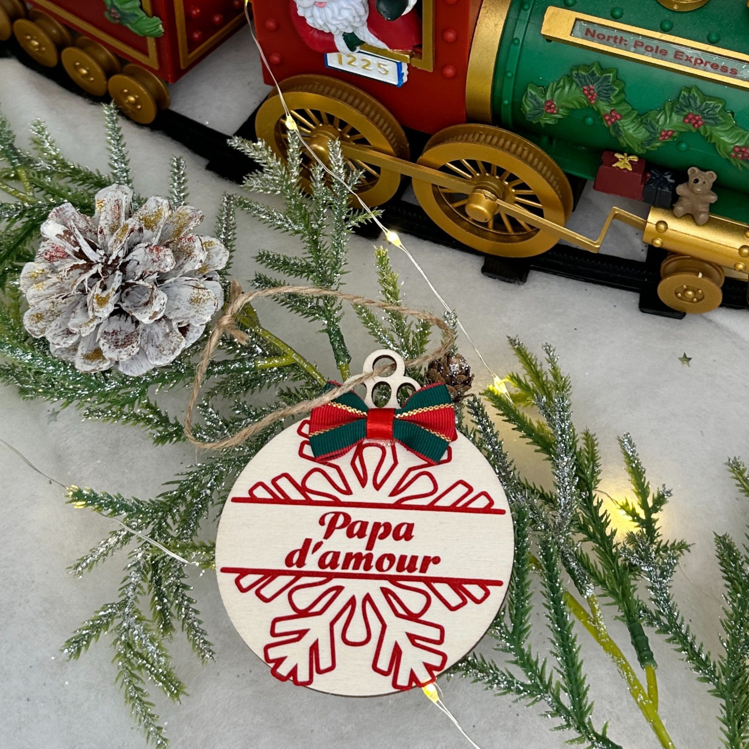 Ornement de Noël en bois – Image 6