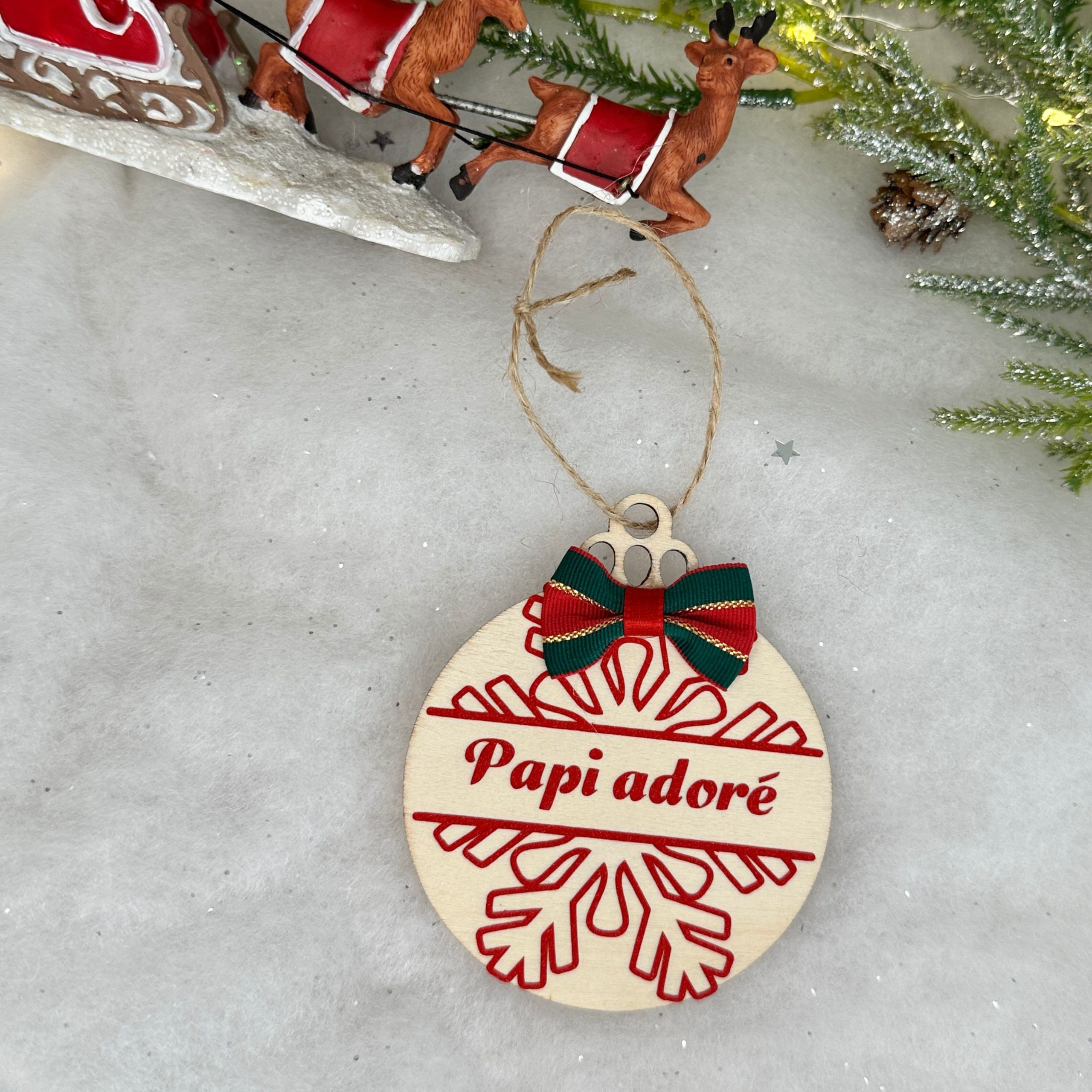 Ornement de Noël en bois – Image 7