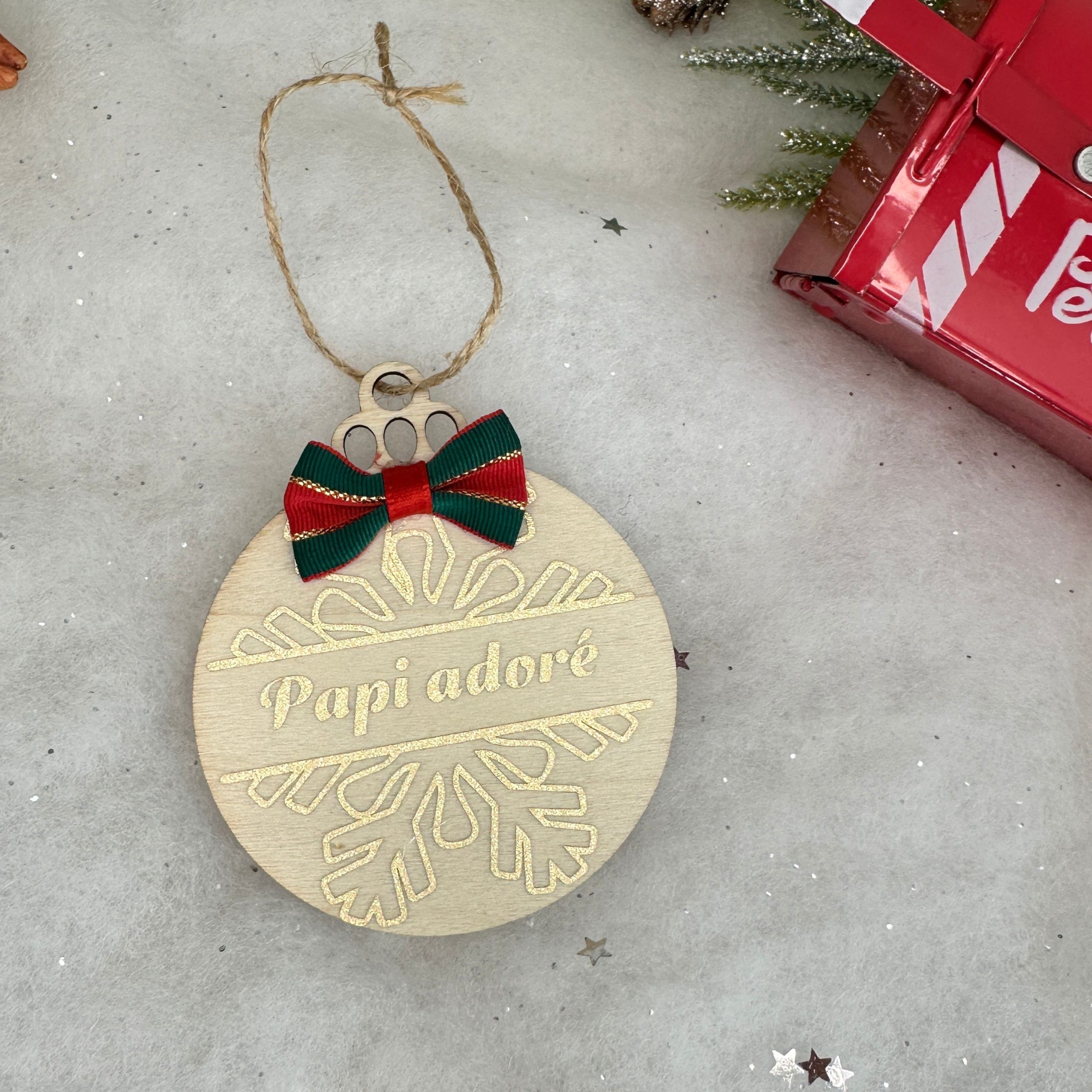 Ornement de Noël en bois – Image 8